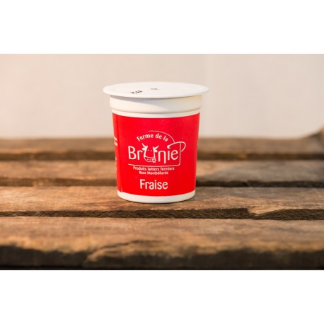2 Yaourts Fermiers à la Fraise