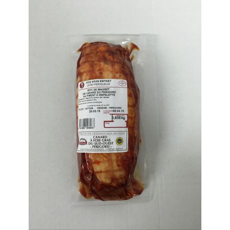 Rôti de Magret de Canard au Piment d'Espelette