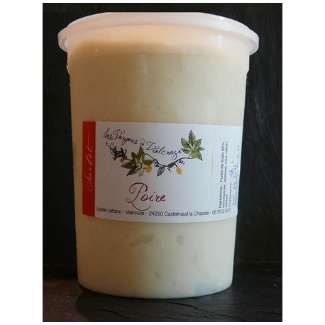 Pot 500 ml Sorbet Poire Plein Fruits